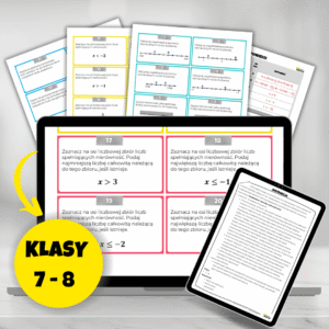 Karty zadań – liczby na osi liczbowej