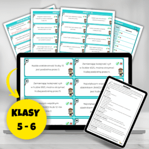 karty zadań własności liczb