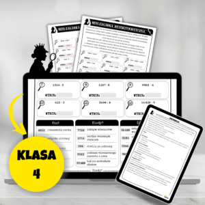 mini-zagadka detektywistyczna działania pisemne